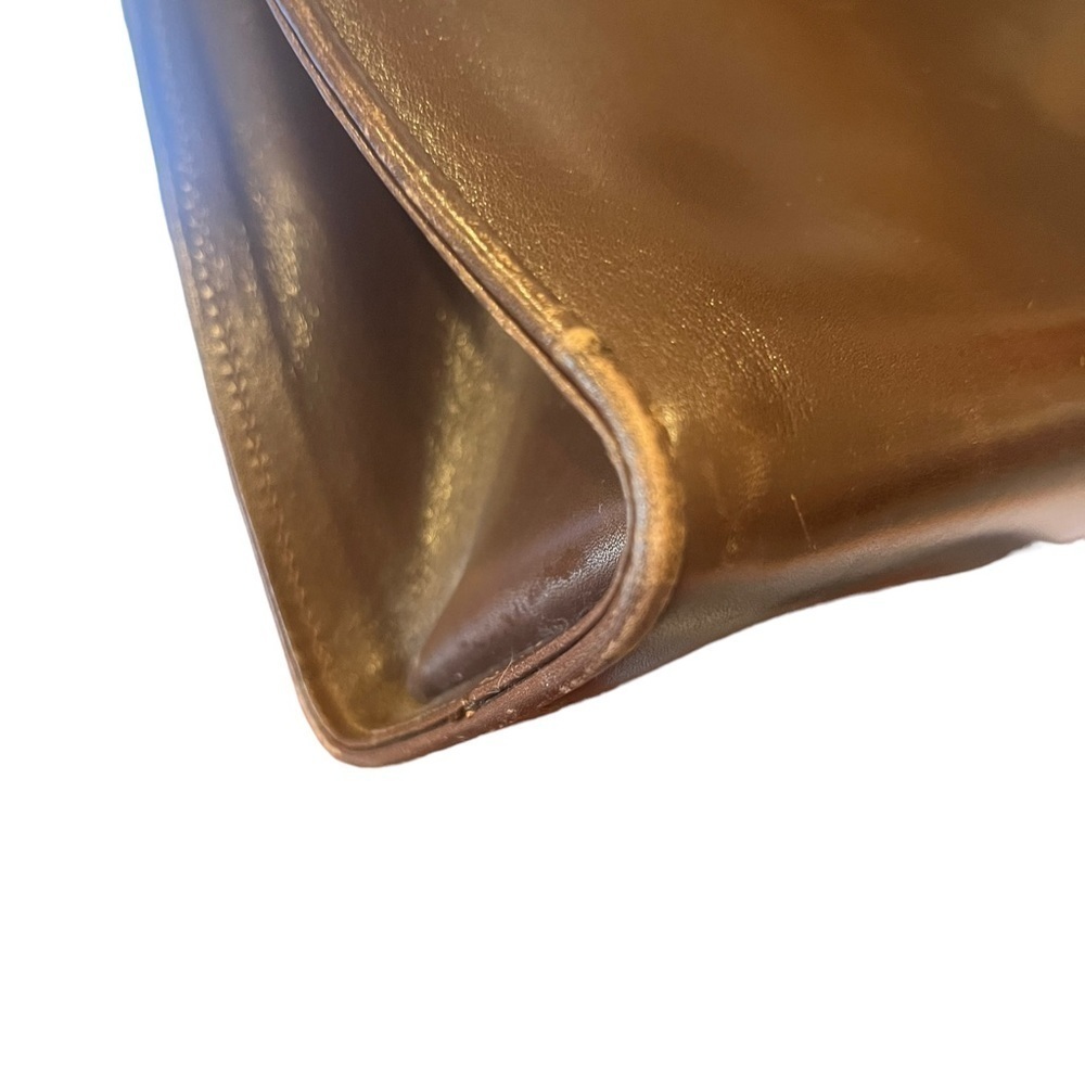 SALVATORE FERRAGAMO Vintage Brown Leather Shoulder Bag - Picture 13 of 14